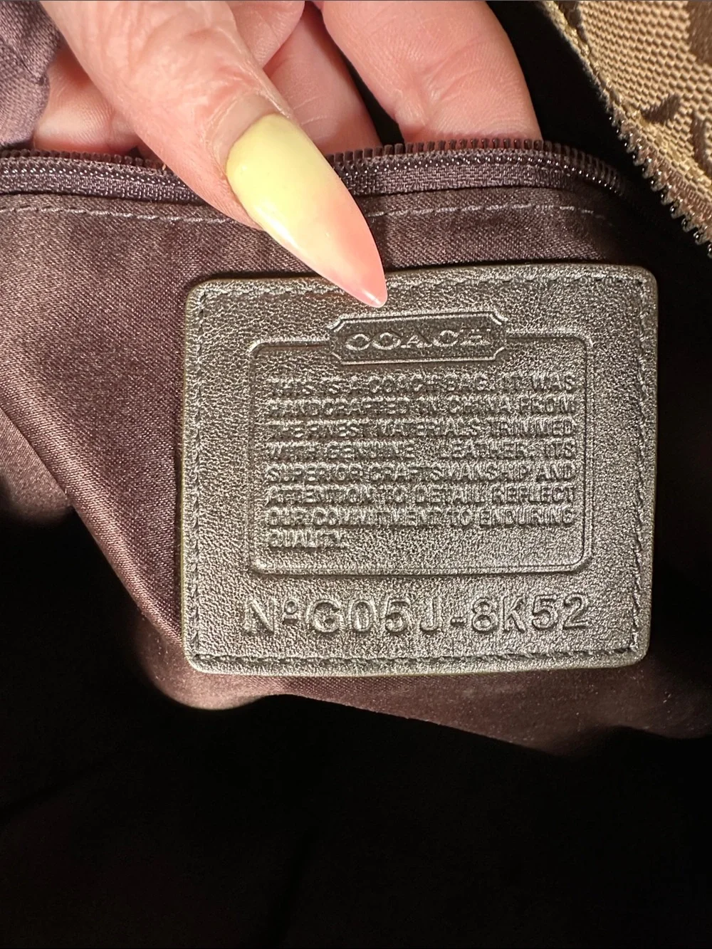 Coach Beaded Signature Gallery Tote Bag,